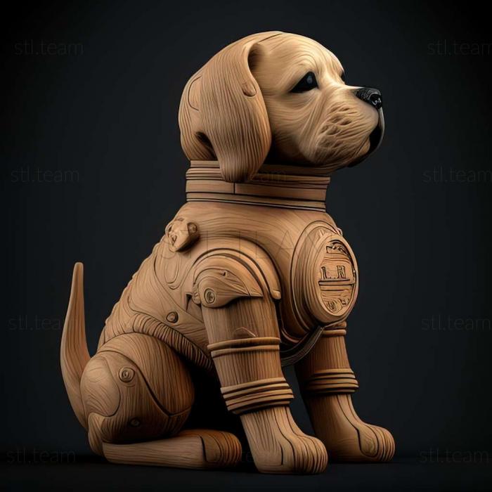 3D модель Звездочка собака-космонавт известное животное (STL)